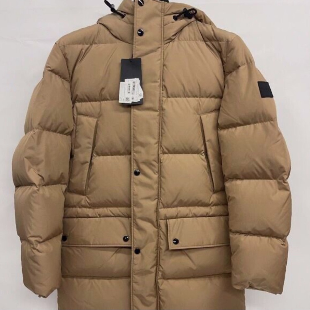 HUGO BOSS DOWN-FILLED PARKA JACKET WITH WATER-REPELLENT FINISH BEIGE